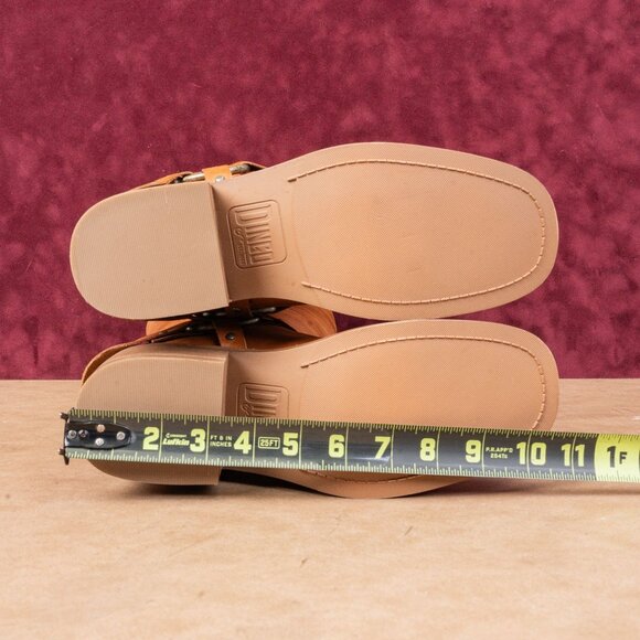 Dingo Women Casbah Tan Leather Harness Pull-on Bohemian Knee Boots sz 9.5 - Picture 5 of 10